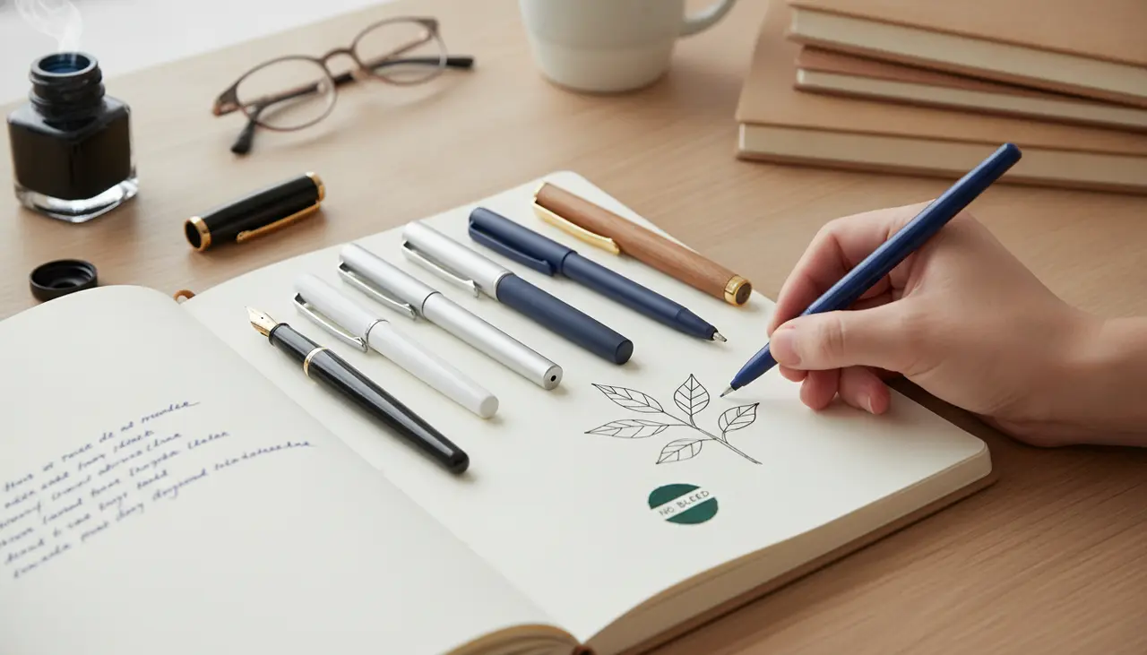 5 Best Pens for Journaling That Won't Bleed Through visual summary