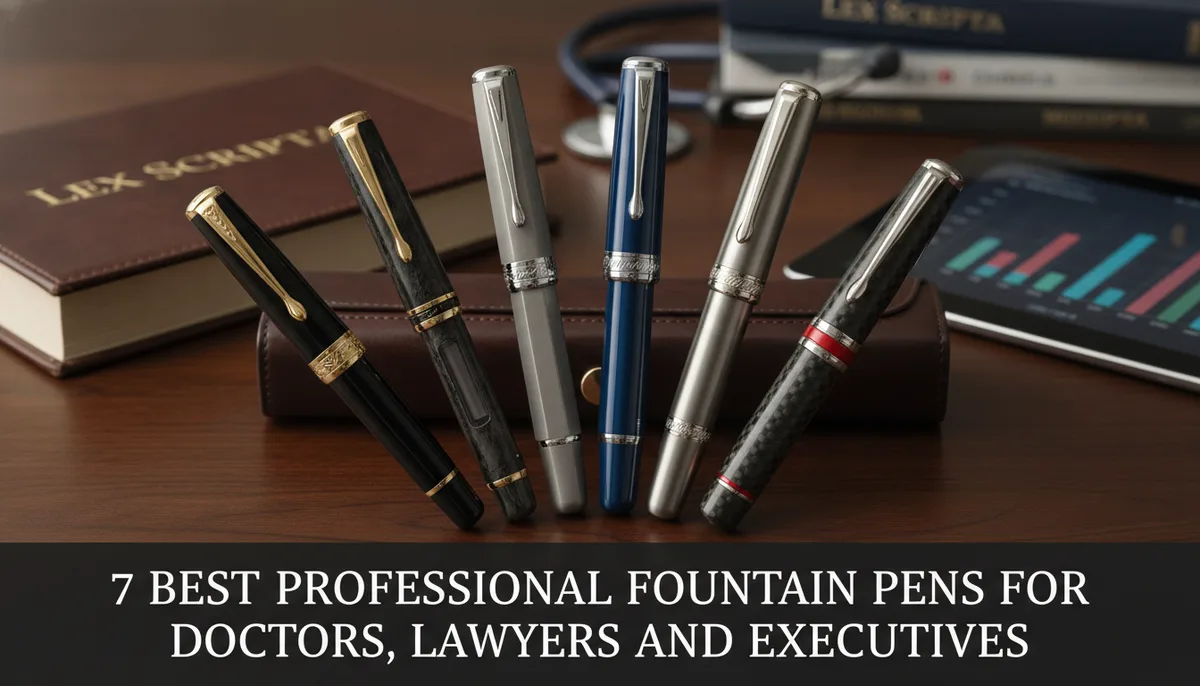 7 Best Professional Fountain Pens for Doctors, Lawyers, and Executives visual summary