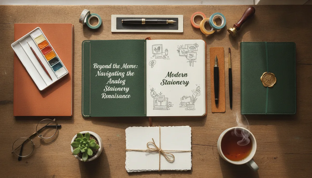 Beyond the Meme: Navigating the Modern Analog Stationery Renaissance visual summary