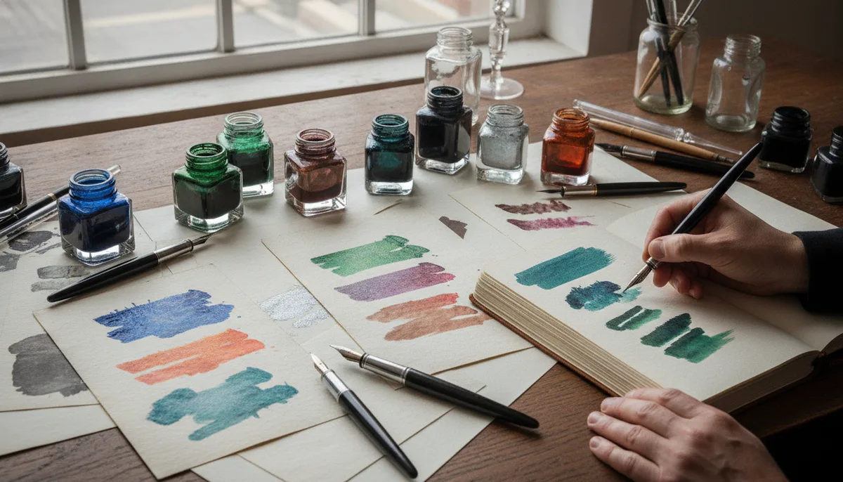 Beyond the Office Blue: A Deep Dive into Unique and Special Fountain Pen Inks visual summary