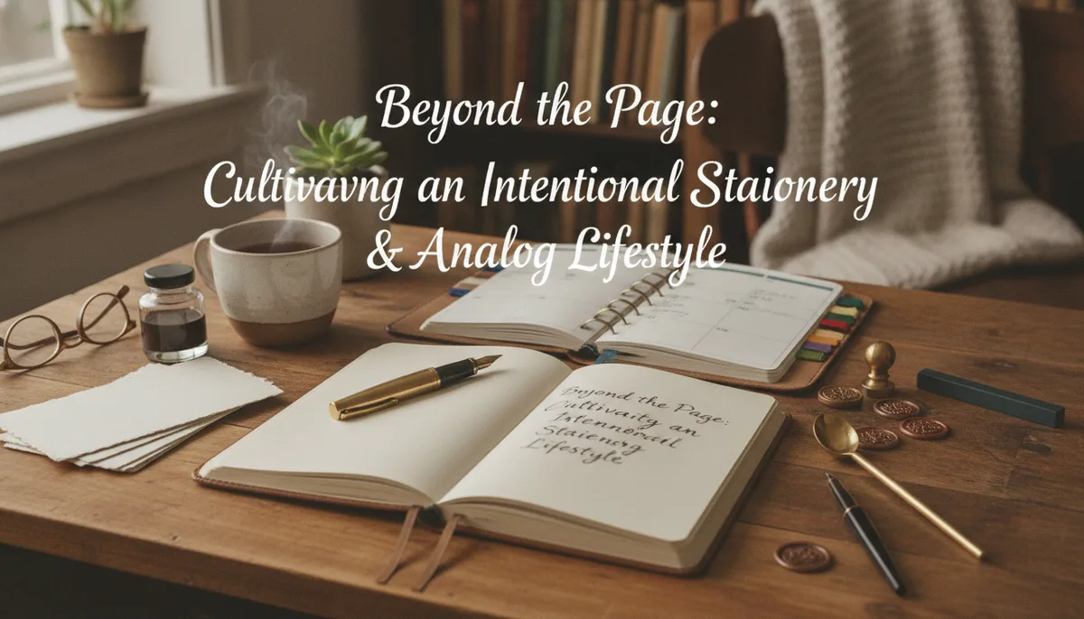 Beyond the Page: Cultivating an Intentional Stationery and Analog Lifestyle visual summary