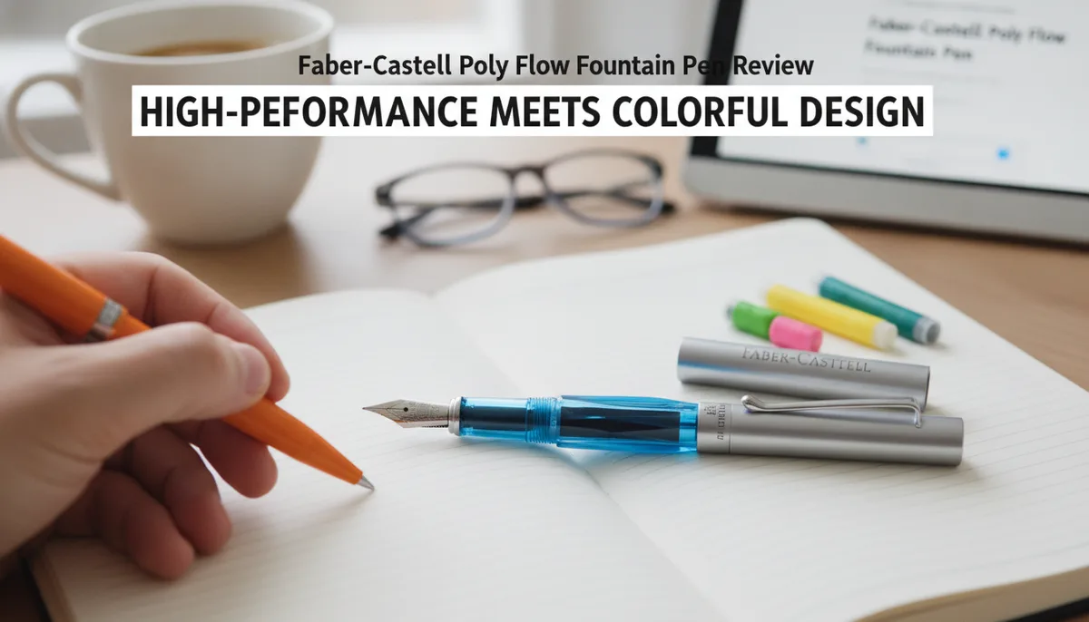 Faber-Castell Poly Flow Fountain Pen Review: High-Performance Meets Vibrant Design visual summary