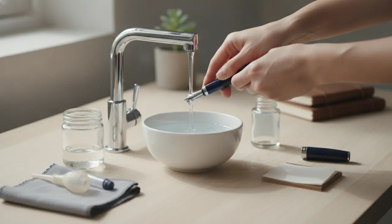 How to Clean a Fountain Pen: A Stress-Free Tutorial visual summary