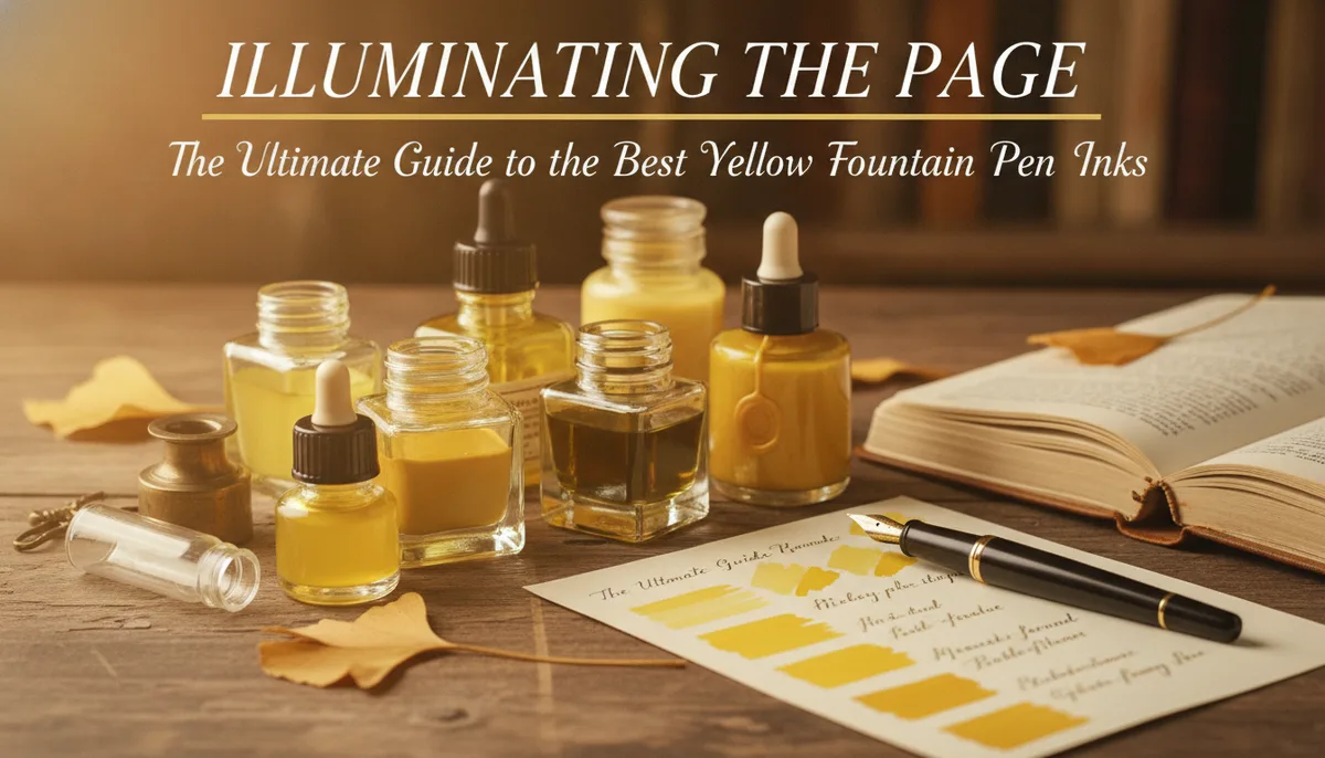 Illuminating the Page: The Ultimate Guide to the Best Yellow Fountain Pen Inks visual summary