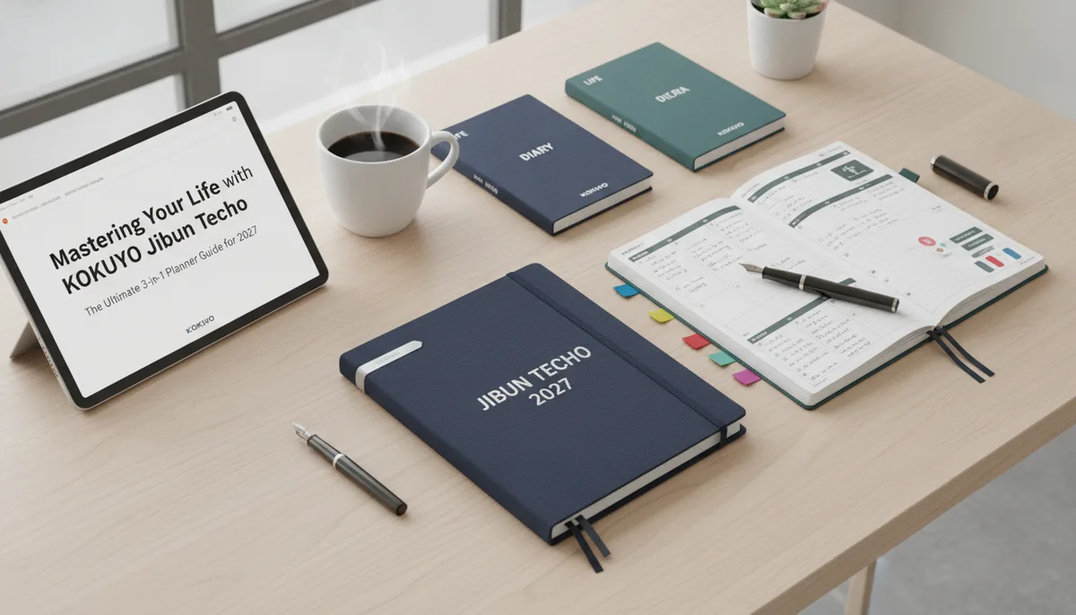 Mastering Your Life with the KOKUYO Jibun Techo: The Ultimate 3-in-1 Planner Guide for 2027 visual summary