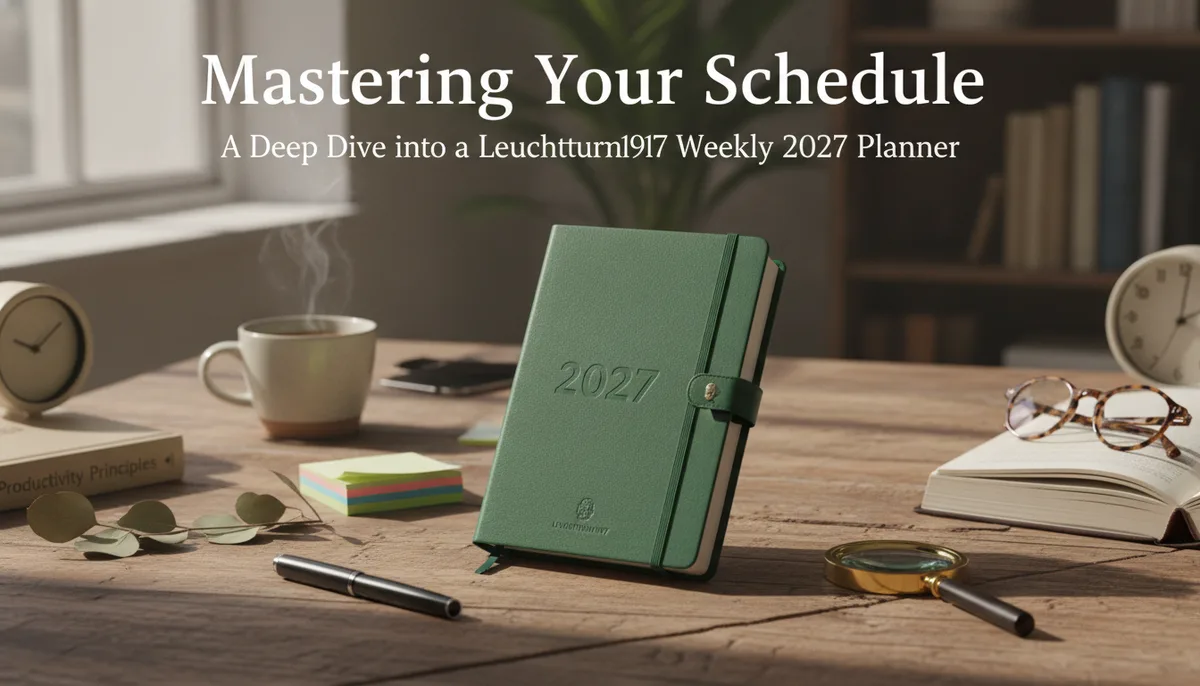 Mastering Your Schedule: A Deep Dive into the Leuchtturm1917 Weekly 2027 Planner visual summary