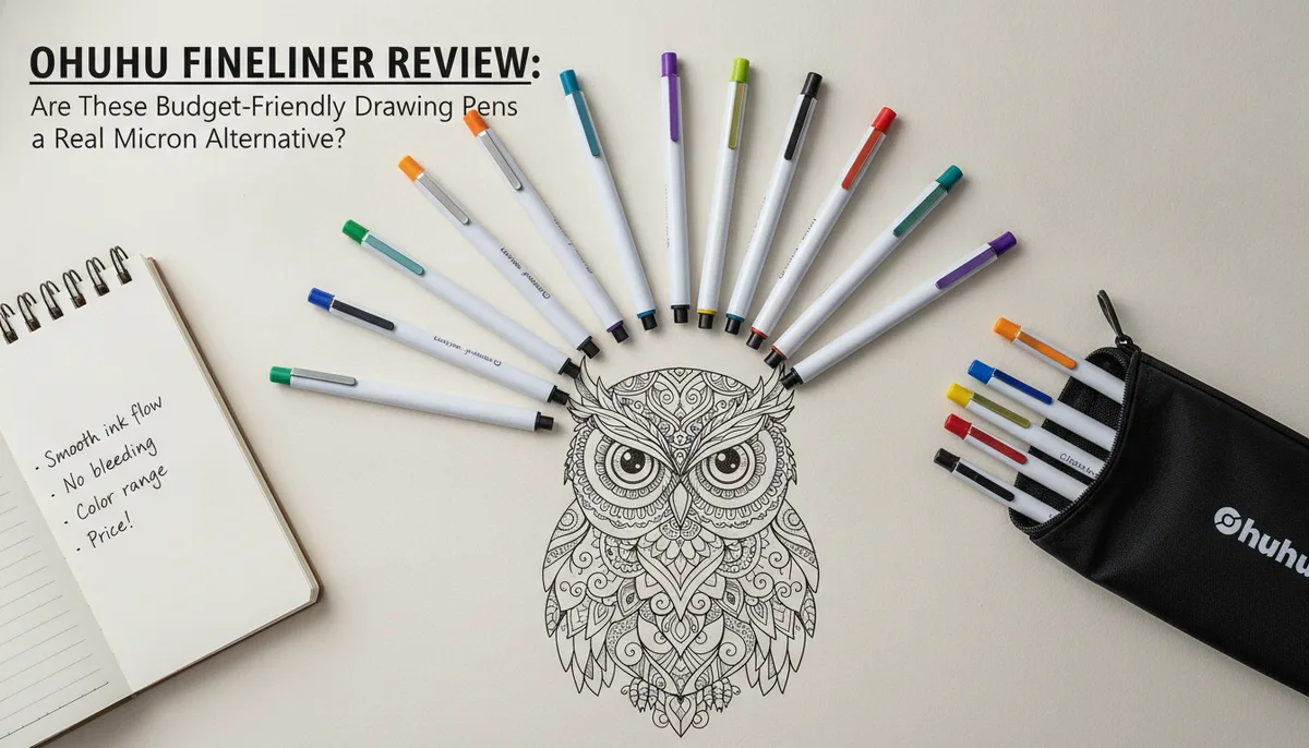 Ohuhu Fineliner Review: Are These Budget-Friendly Drawing Pens a Real Micron Alternative? visual summary