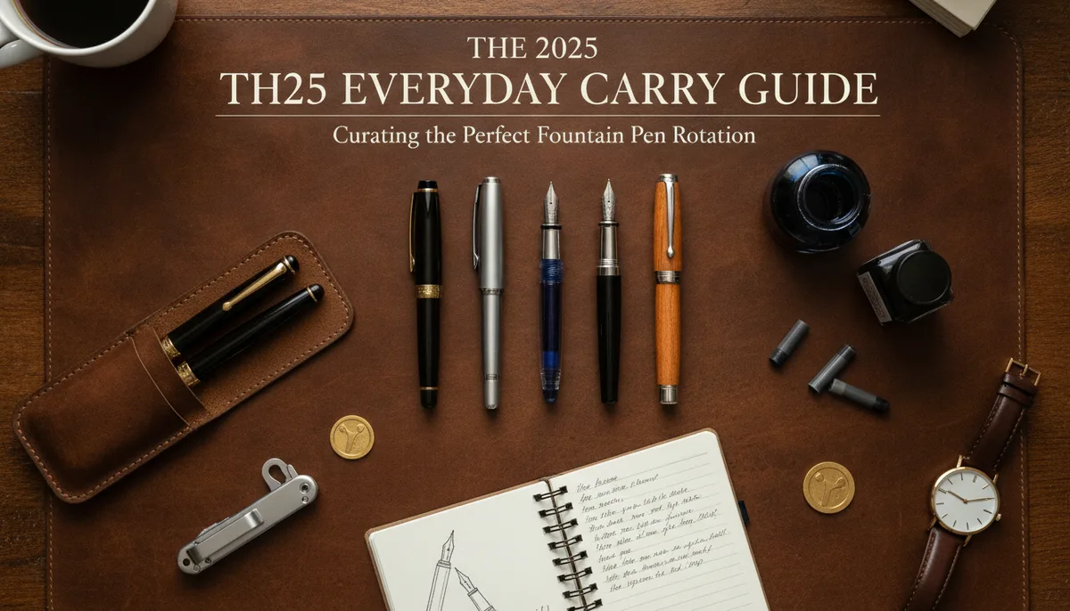 The 2025 Everyday Carry Guide: Curating the Perfect Fountain Pen Rotation visual summary