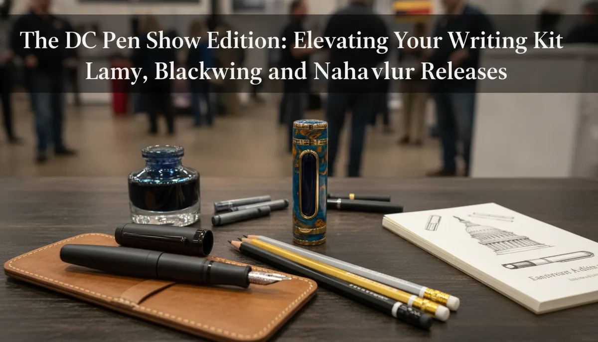 The DC Pen Show Edition: Elevating Your Writing Kit with New Lamy, Blackwing, and Nahvalur Releases visual summary
