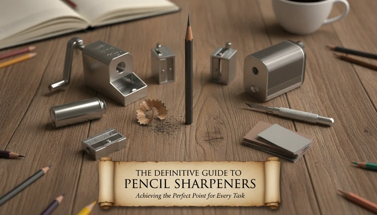 The Definitive Guide to Pencil Sharpeners: Achieving the Perfect Point for Every Task visual summary