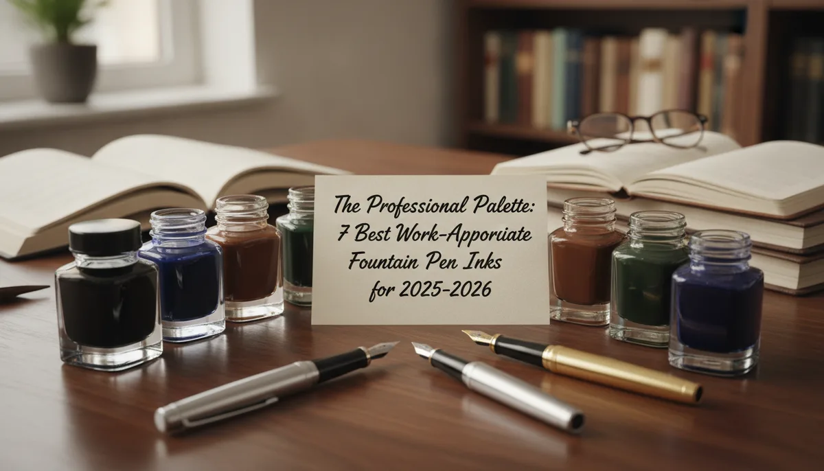 The Professional Palette: 7 Best Work-Appropriate Fountain Pen Inks for 2025-2026 visual summary