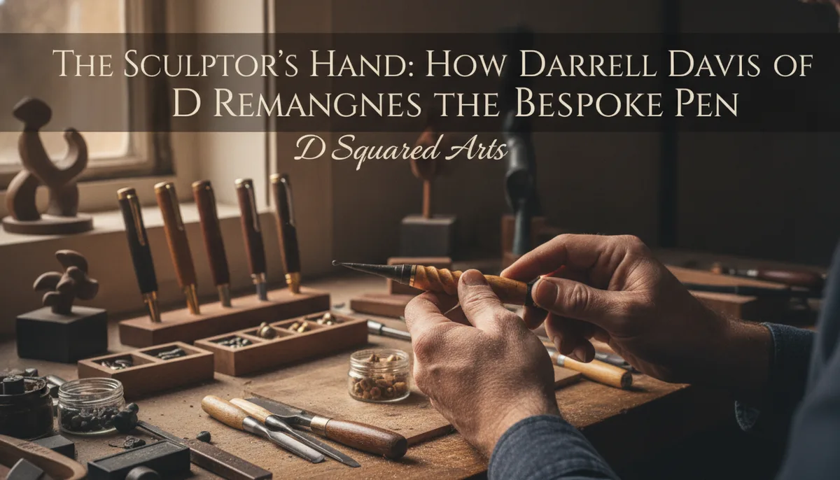 The Sculptor’s Hand: How Darrell Davis of D Squared Arts Reimagines the Bespoke Pen visual summary