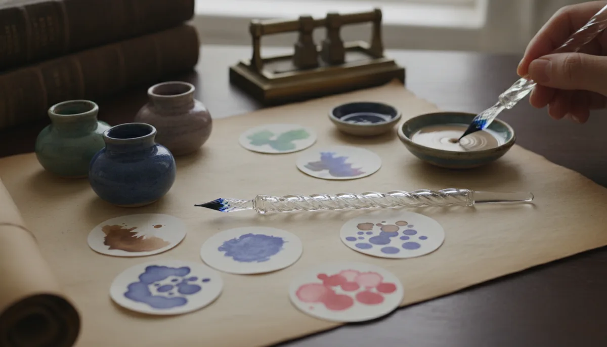 The Timeless Elegance of Glass Dip Pens: A Deep Dive into Ink Testing and Artistry visual summary