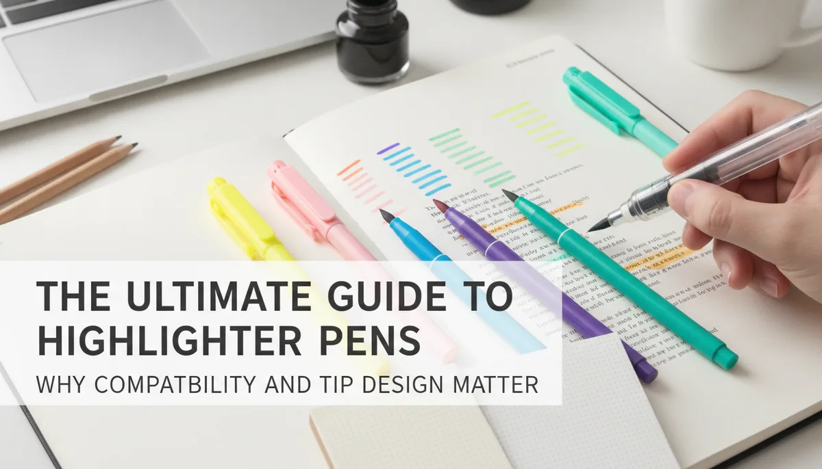 The Ultimate Guide to Highlighter Pens: Why Compatibility and Tip Design Matter visual summary