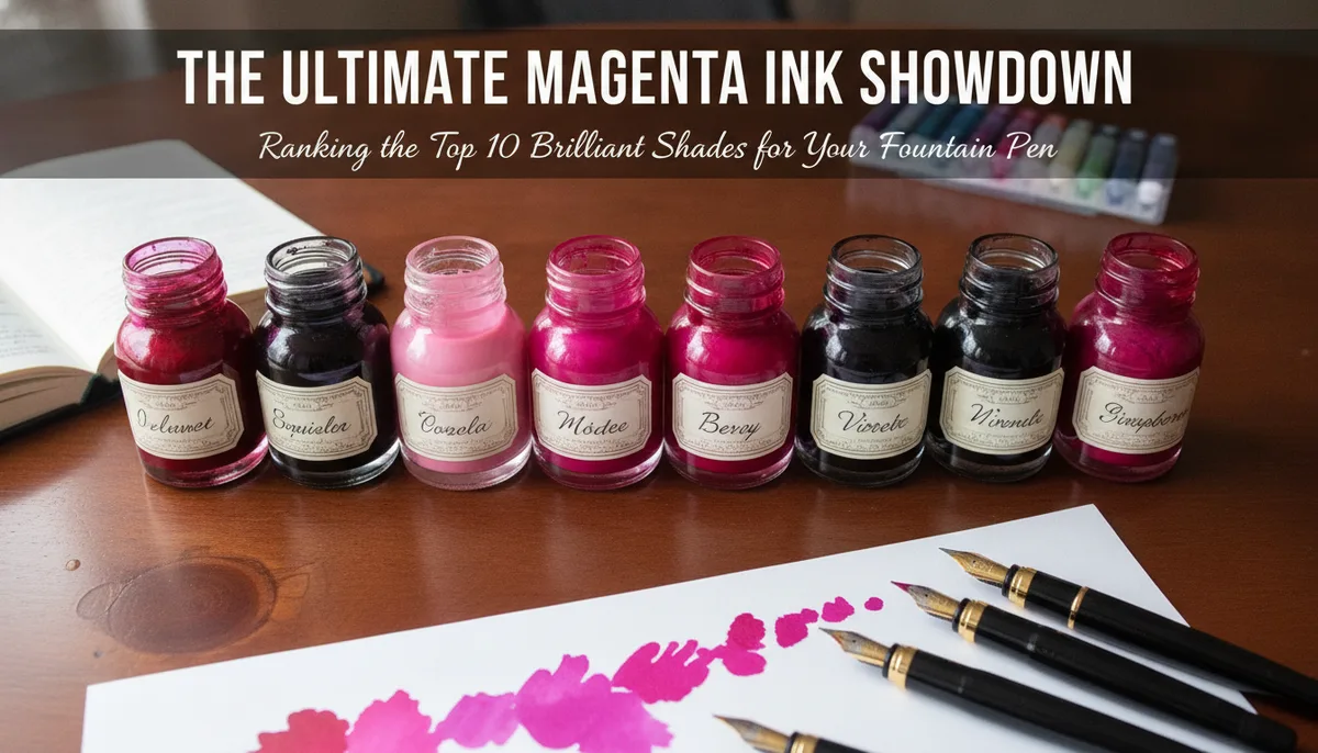 The Ultimate Magenta Ink Showdown: Ranking the Top 10 Vibrant Shades for Your Fountain Pen visual summary