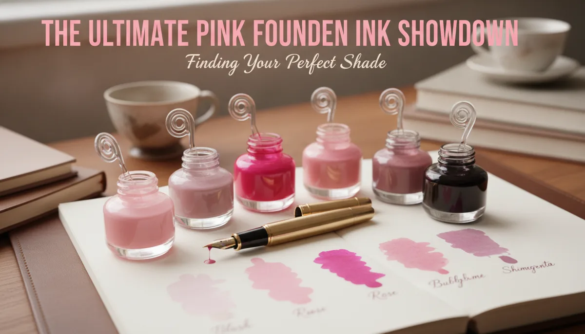 The Ultimate Pink Fountain Pen Ink Showdown: Finding Your Perfect Shade visual summary