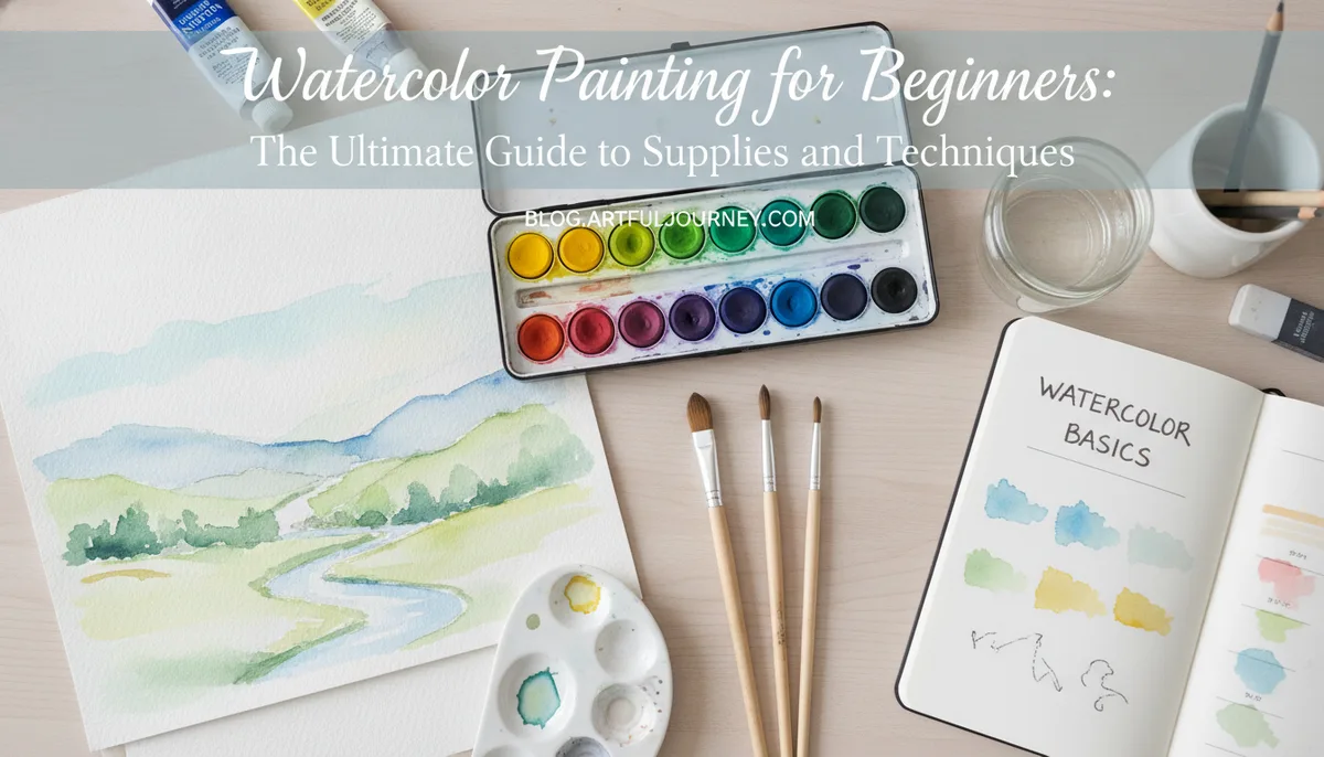 Watercolor Painting for Beginners: The Ultimate Guide to Supplies and Techniques visual summary